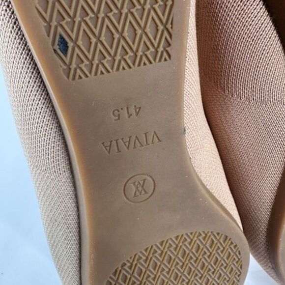 Vivaia Pointed-Toe V-Cut Flats (Valencia 2.0) Wheat Nature Size 11.5,  41.5 - Picture 10 of 11